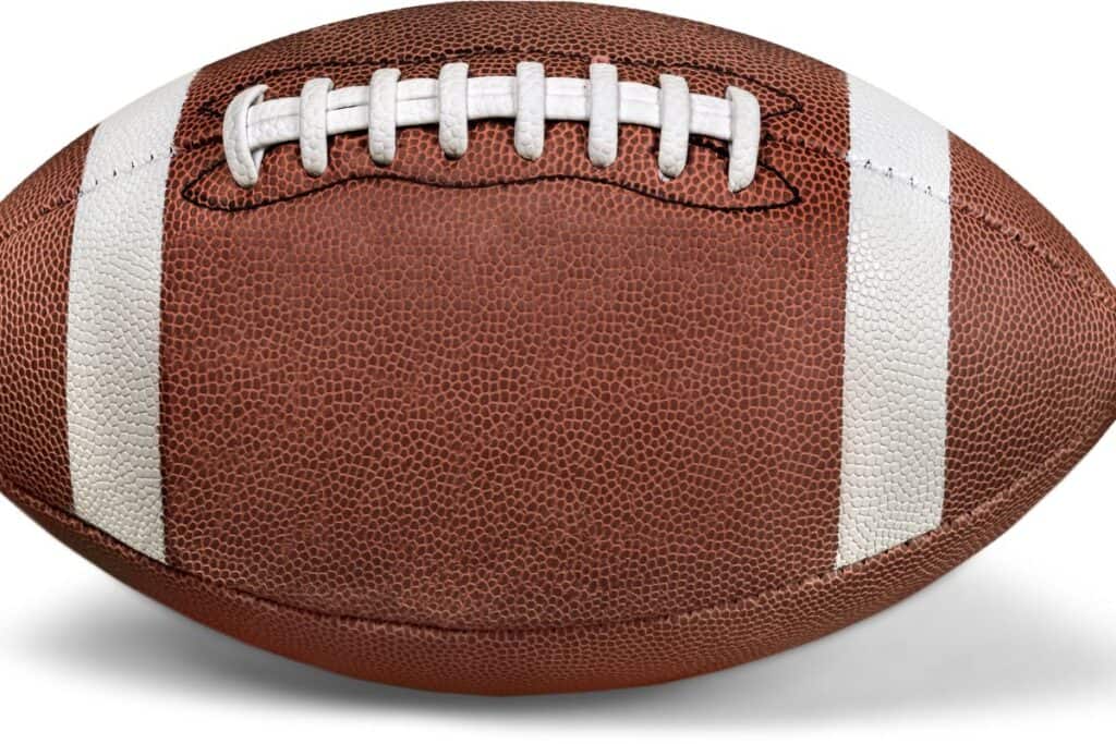 why do college footballs have stripes