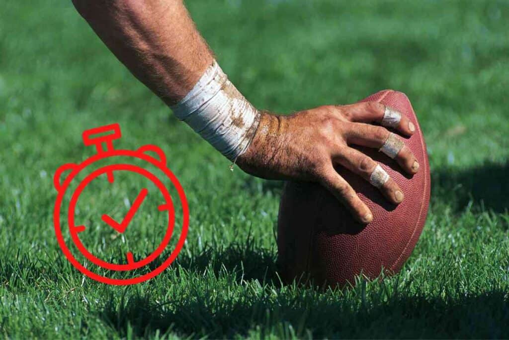Does high school football have a play clock 1