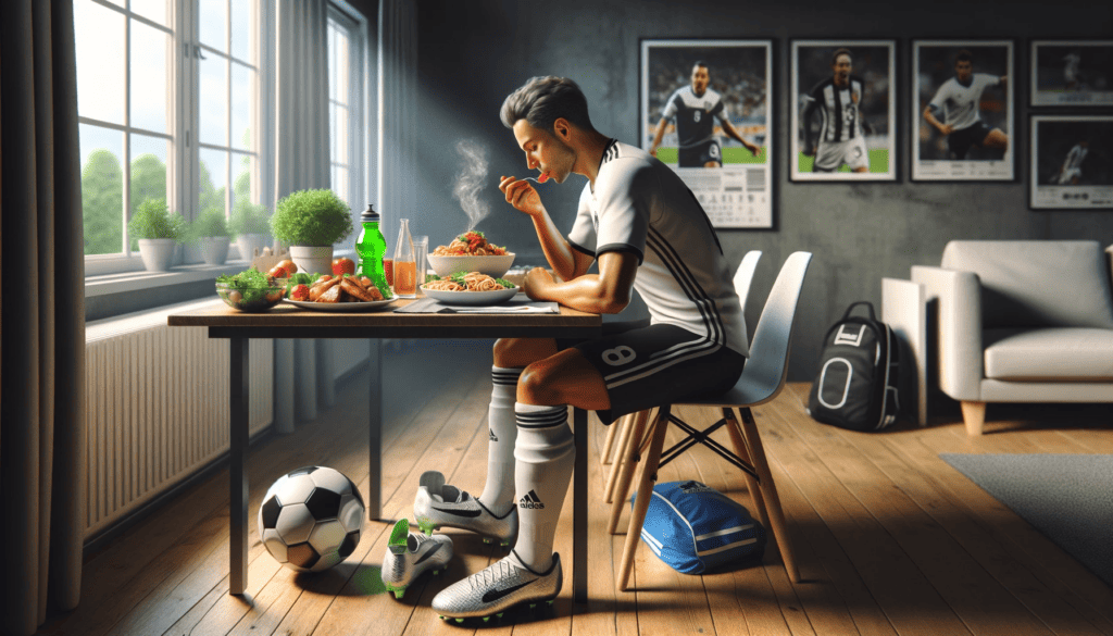 Soccer Player Eating