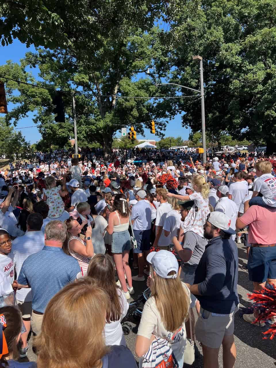 pregame tailgating and team walk